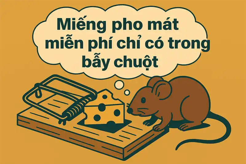 Đừng tự biến mình thành "con chuột" thèm thuồng miếng pho-mát mang tên "Kèo Dụ"