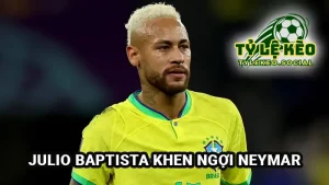 Julio Baptista nói rằng Neymar xuất sắc nhất Brazil và cần trở lại World Cup 2026