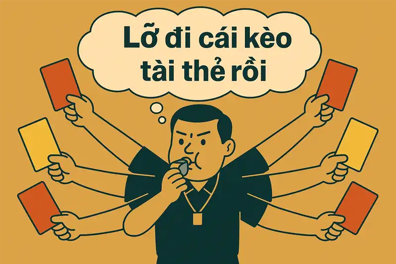 Kèo thẻ phạt phụ thuộc nhiều vào quyết định của trọng tài chính