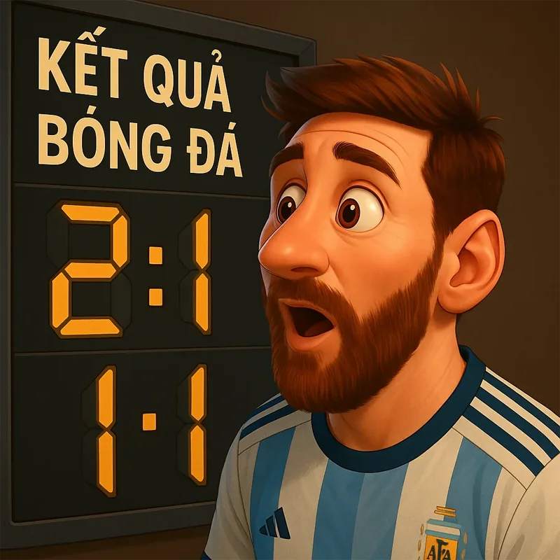 Messi xem bảng Kết quả bóng đá tại TyLeKeo