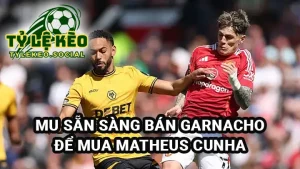 MU sẵn sàng bán Alejandro Garnacho để mua Matheus Cunha