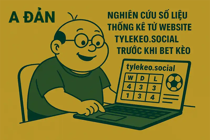 Nên nghiên cứu số liệu từ các website uy tín như tylekeo.social trước khi bet kèo